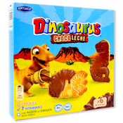 Galletas chocolate con leche Artiach dinosaurus