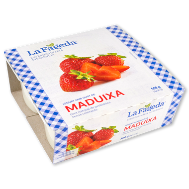 LA FAGEDA Iogurt grec de maduixa 4 x 125 g