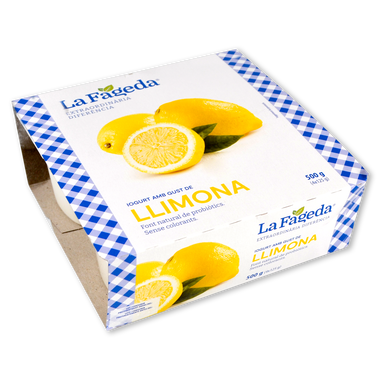 Yogur sabor limón LA FAGEDA, pack 4x125 g 500 g