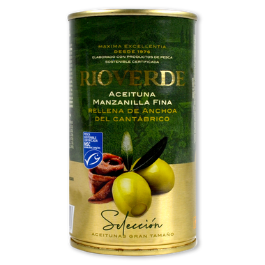 Aceitunas rellenas de anchoa Rioverde 150 g