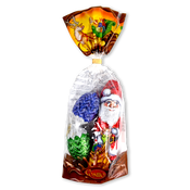 Bolsa muñecos de chocolate y Papa Noel Cosmo