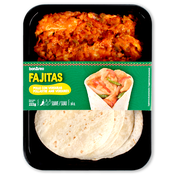 Fajitas de pollo con verduras