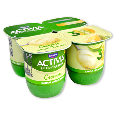 Bífidus cremoso sabor lima-limón ACTIVIA, pack 4x115 g 460 g