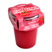 Crema de tomate y remolacha tarrina