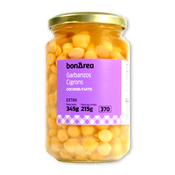 Cigró cuit en pot de vidre