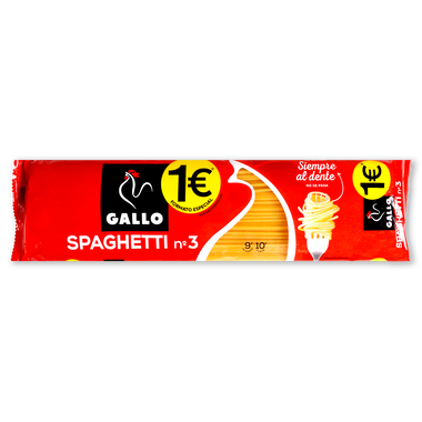 Spaghetti N.3 GALLO, paquete 400 g