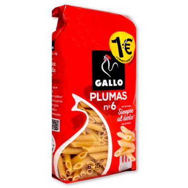 Macarrón pluma N.6 GALLO, paquete 400 g