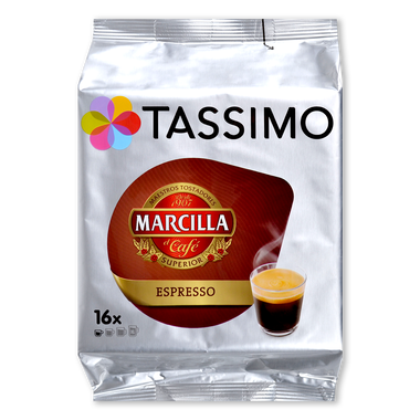 Cápsulas café molido Tassimo espresso 16 u