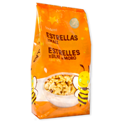 Cereales estrellas de maíz con miel