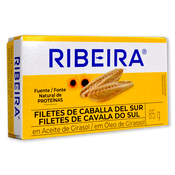 Caballa filetes Ribeira en aceite de girasol