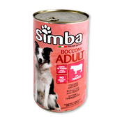 Imagen de Comida para perro albondigas de buey Simba lata