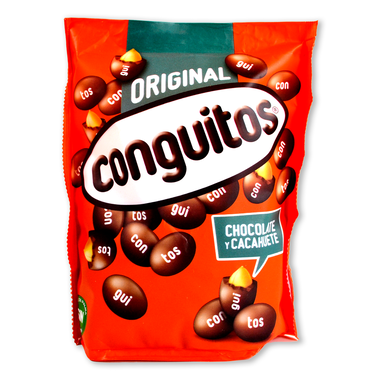 Cacahuetes recubiertos de choco CONGUITOS, doypack 200 g