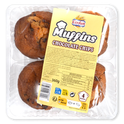 Muffins vainilla chips chocolate Codan