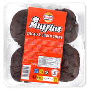 Muffins con chips de cacao Codan