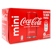 Refresco normal Coca-cola paq. de 6 llaunes de 20 cl