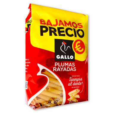 Pasta plumas Gallo 400 g.