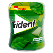 Chicle hierbabuena Trident bote