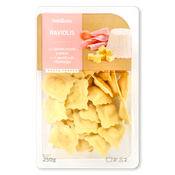 Ravioli amb pernil cuit i formatge