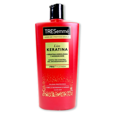 Champú liso keratina TRESEMMÉ, bote 685 ml