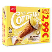 Helado Cono Cornetto Limón paq. de 4 u.