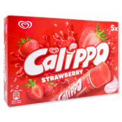 Helado hielo Calippo fresa paq. de 5 u.