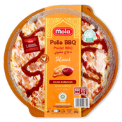 Pizza halal pollastre BBQ Mola