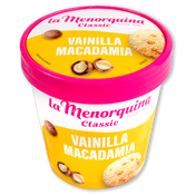Helado vainilla macadamia la Menorquina