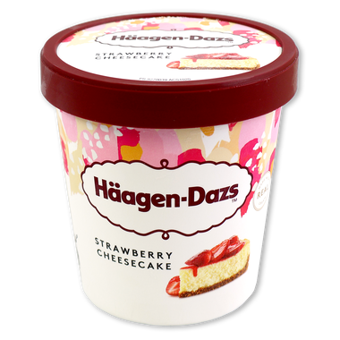 Helado de Strawberry Cheesecake HAAGEN DAZS, tarrina 400 g