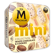 Magnum xocolata blanca i cookies Frigo mini paq. de 6 u.