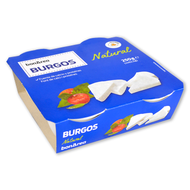 Queso fresco burgos 4 u. de 62,5 g 250 g