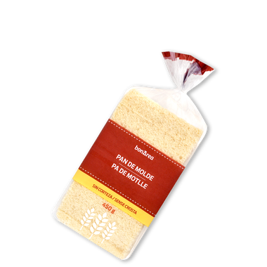 Pan de molde sin corteza 450 g
