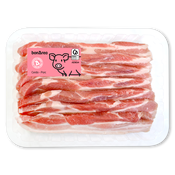Panceta de cerdo fileteada