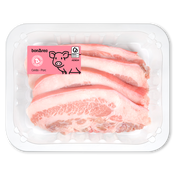 Papada fileteada de cerdo