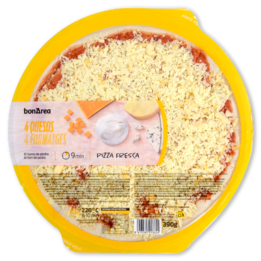 Pizza 4 quesos 390 g