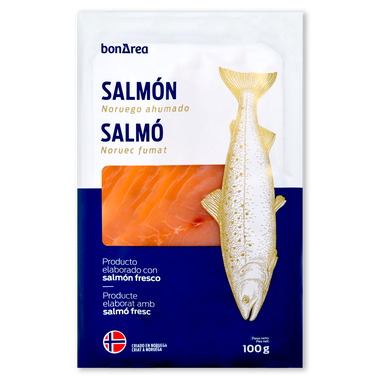 Salmón noruego ahumado 100 g