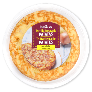 Tortilla fresca de patatas con cebolla 600 g