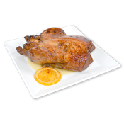 Pato con salsa de naranja