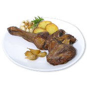 Paletilla de cordero asada