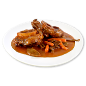 Osobuco de vacuno con salsa boletus