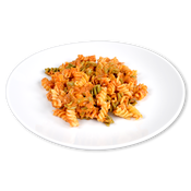 Espiral amb salsa de tonyina