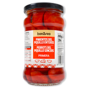 Pebrots piquillo sencers amb all