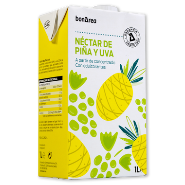 Néctar de piña y uva 1 l