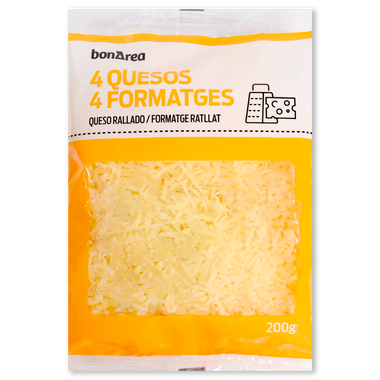 Queso rallado 4 quesos 200 g