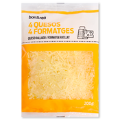 Queso rallado 4 quesos