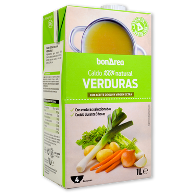 Caldo natural de verduras 1 l