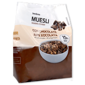 Muesli crujiente con chocolate paquete