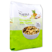 Muesli crujiente con frutas