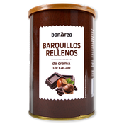 Barquillos rellenos de crema de cacao bote