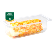 Formatge rulo de cabra amb papaia