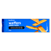 Galletas de barquillo Waffers rellenas de nata